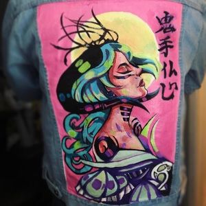Hand painted Denim Jacket